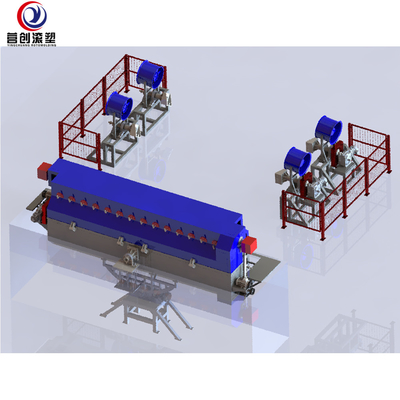 خرید PE پلاستیکی راک اند رول Rotomoulding ماشین آلات / قایق online manufacture