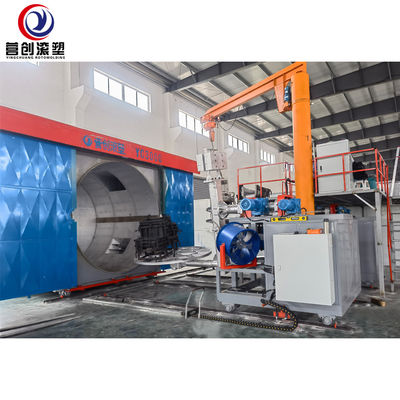 کیفیت  10000L Tank Rotational Molding Machine for PP/PE/HDPE/LLDPE Material Made in China کارخانه