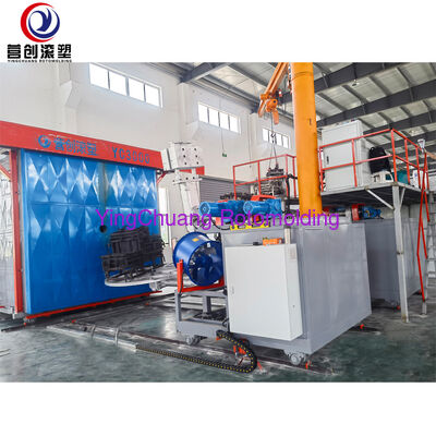 خرید YINGCHUANG PLC هوشمند چند ایستگاه شاتل Rotomolding ماشین، به طور کامل خودکار دو محوری چرخدار قالب ساز تجهیزات برای مخازن آب LLDPE و خنک تولید آنلاین