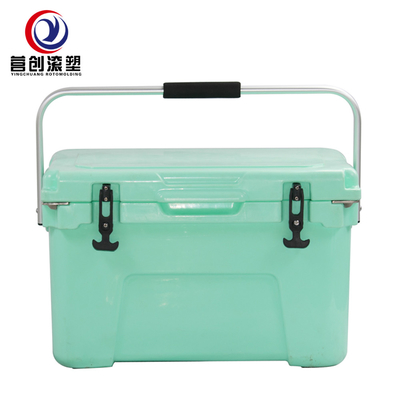 خرید جعبه خنک کننده روتومولد سفارشی شده در سبز مقاوم در برابر اشعه UV با دسته online manufacture