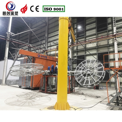 خرید دستگاه ساخت مخزن آب کنترل شده PLC / ماشین قالب گیری چرخش برای پلاستیک PE online manufacture