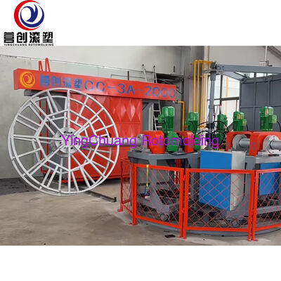 خرید ماشین ریخته گری سه بازویی CC-3A-2000 هوشمند PLC کنترل شده، تجهیزات خط تولید پلاستیک روتاری قابل تنظیم تولید آنلاین