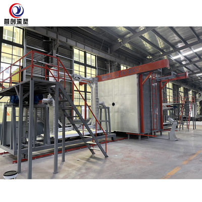 دستگاه قالب گیری چرخشی PE PP HDPE 440 ولت برای محصولات پلاستیکی مخزن آب