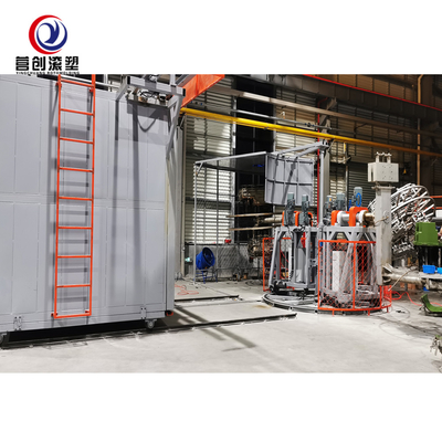 دستگاه قالب گیری چرخشی سیستم کنترل PLC برای کارخانه های تولیدی