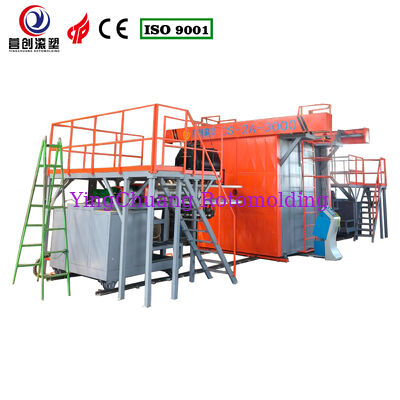 دستگاه روتومولدینگ شاتل سنگین CS-2A-3000، واحد قالب‌گیری چرخشی شاتل با گرمایش گازی برای مخزن آب و سپتیک تانک