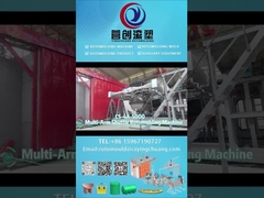 دستگاه روتومولدینگ شاتل چند بازویی Yingchuang Roto CS-4A-5000 برای مخزن آب دو لایه