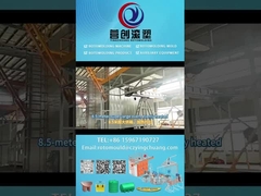 Yingchuang Roto CS-2A-8500 Shuttle Rotomolding Machine of O-arms استفاده می شود برای تولید بزرگ